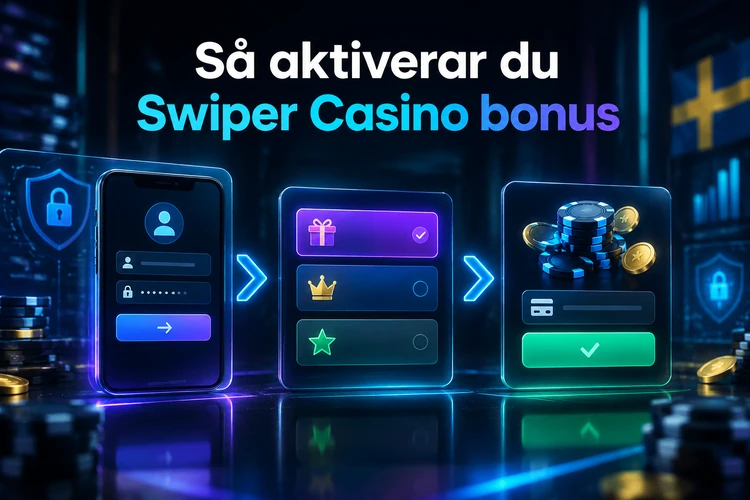 Så aktiverar du Swiper Casino bonus