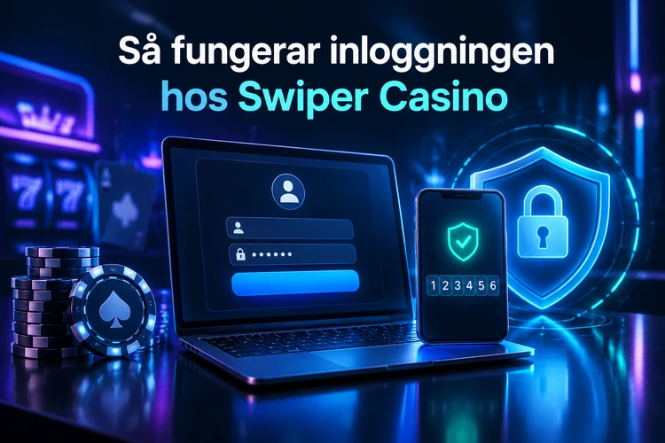 Så fungerar inloggningen hos Swiper Casino